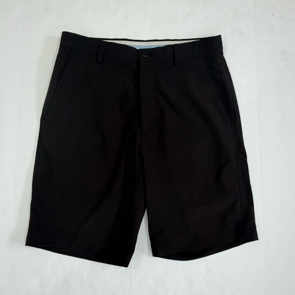 Footjoy Shorts Mens 32 Black Golf Performance Stretch Chino 10" Inseam Old Money